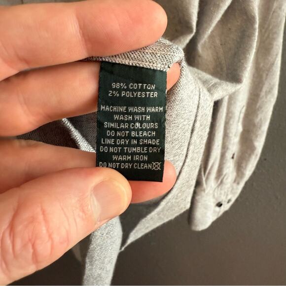 Rodd & Gunn Soft Flannel Light Gray Button Down Size 2XL - Picture 5 of 6